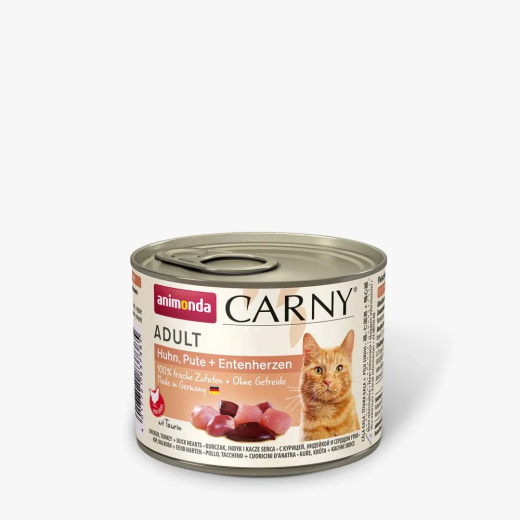 Animonda Carny Huhn, Pute + Entenherzen 200g