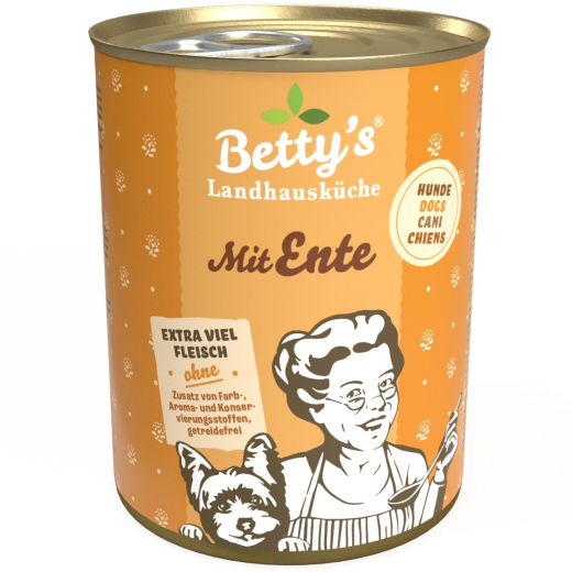 Betty‘s Landhausküche Hund – mit Ente 400 g