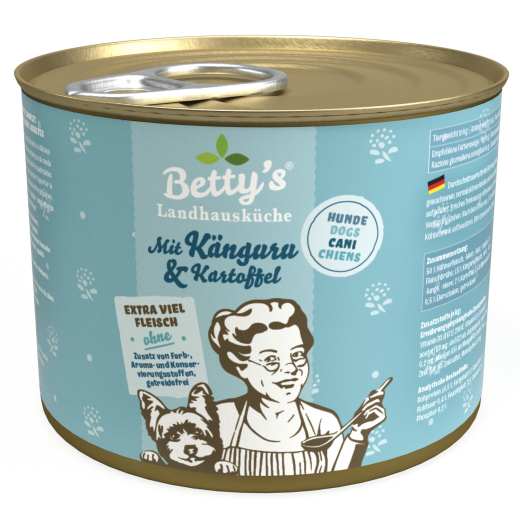 Betty‘s Landhausküche Hund – Mit Känguru & Kartoffel 200 g