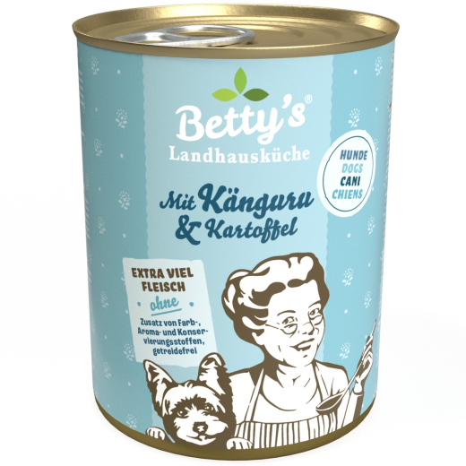 Betty‘s Landhausküche Hund – Mit Känguru & Kartoffel 400 g