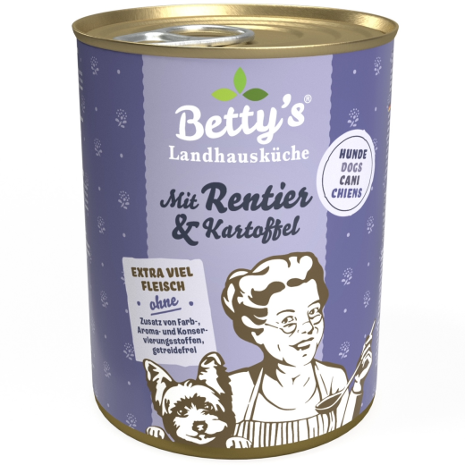 Betty‘s Landhausküche Hund – Mit Rentier & Kartoffel 400 g
