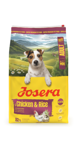 Josera Mini Adult Chicken & Rice 3 kgAlleinfuttermittel für kleine ausgewachsene Hunde