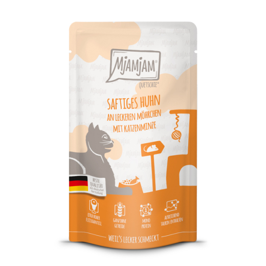 MjAMjAM – Quetschie - saftiges Huhn an leckeren Möhrchen 125 g