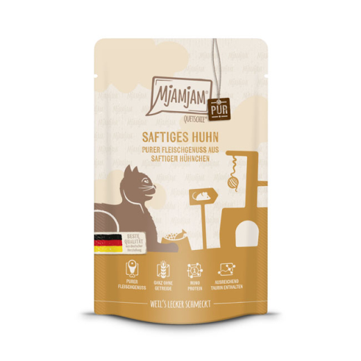 MjAMjAM – Quetschie - Purer Fleischgenuss - saftiges Huhn pur 125 g