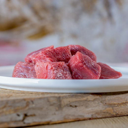 Barfgold Rindermuskelfleisch mager, gewürfelt, 1000g