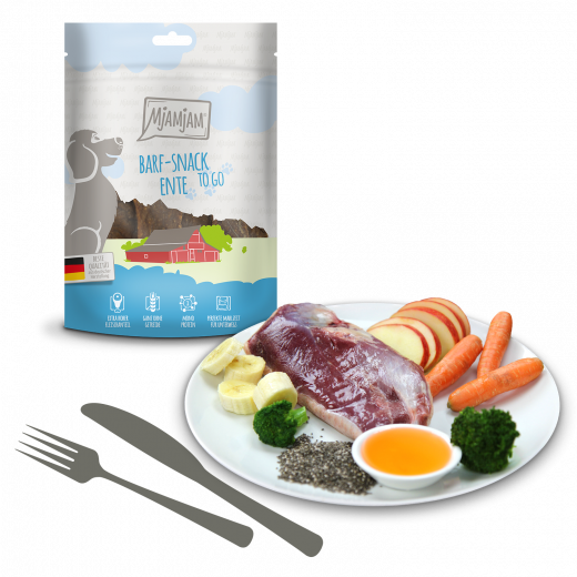 Mjamjam Barf-Snack Ente to Go 125 g