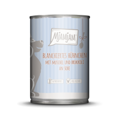 Blanchiertes Hühnchen mit Muschel und Brokkoli 380g