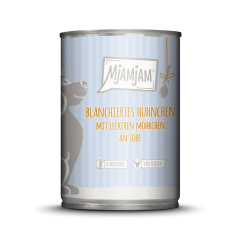 Blanchiertes Hühnchen mit leckeren Möhrchen 380g