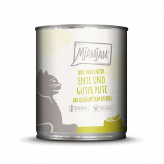 Mjamjam DUO von Zarter Ente & Putean gedämpftem Kürbis 800g